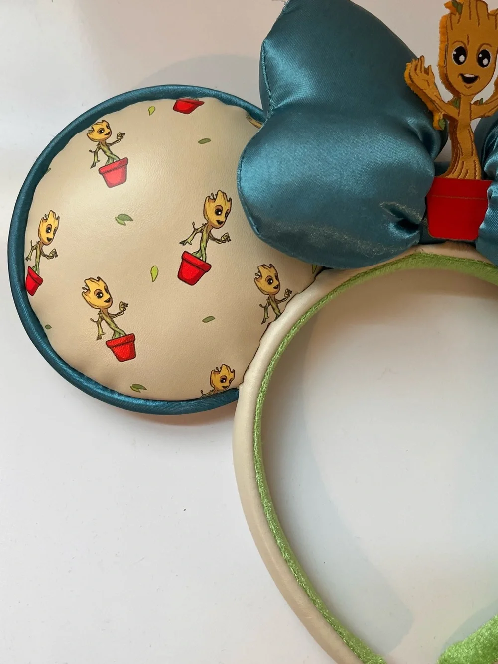 Disney Parks Baby Groot Minnie Mouse Ears Headband Guardians of the Galaxy